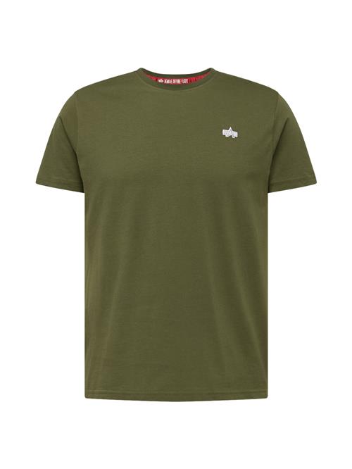 ALPHA INDUSTRIES Bluser & t-shirts  grå / grøn-meleret / hvid