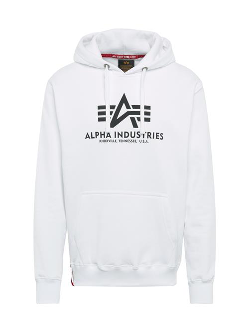 ALPHA INDUSTRIES Sweatshirt  sort / offwhite