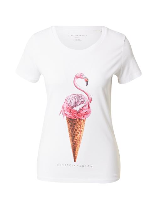 Se EINSTEIN & NEWTON Shirts 'Flamingo Ice'  brun / kastaniebrun / pink / mørk pink / hvid ved About You