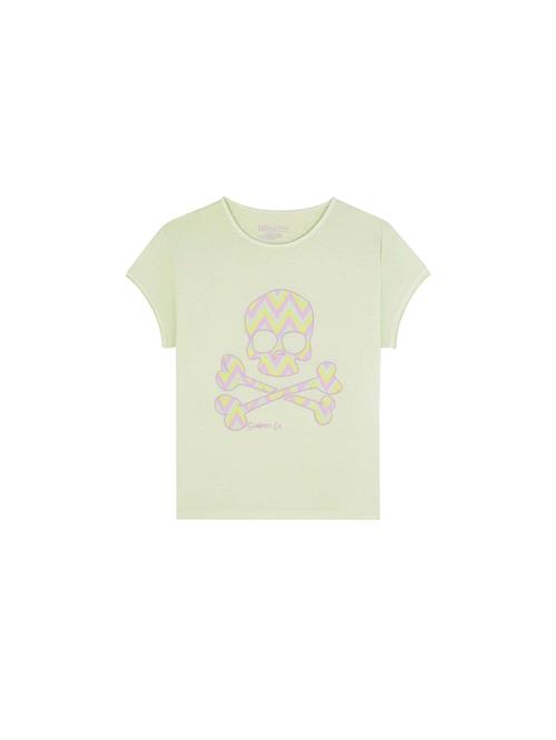 Se Scalpers Bluser & t-shirts 'Zigzag Skull'  gul / pastelgrøn / lavendel ved About You