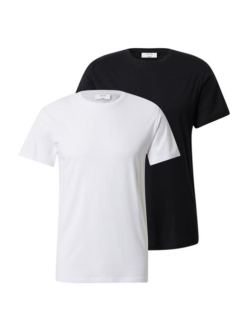 DAN FOX APPAREL Bluser & t-shirts 'Piet'  sort / hvid