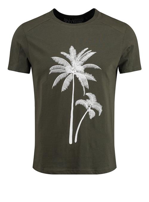 Key Largo Bluser & t-shirts 'OCEAN DRIVE'  mørkegrøn / hvid