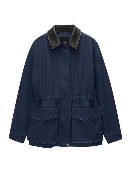 Pull&Bear Overgangsjakke  navy / sort