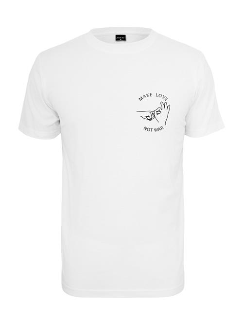 Mister Tee Bluser & t-shirts 'Make Love Tee'  sort / hvid