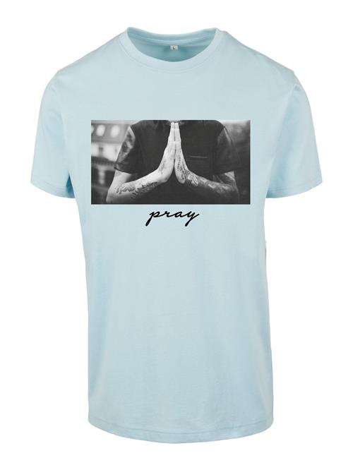 Se Mister Tee Bluser & t-shirts 'Pray'  røgblå / grå / grafit / lysegrå ved About You