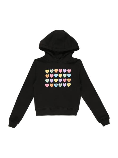 Mister Tee Sweatshirt 'Sweet Heart Candy'  pastelblå / lys pink / sort / hvid