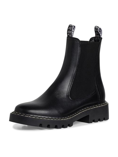 Se Tamaris Chelsea Boots  sort / hvid ved About You