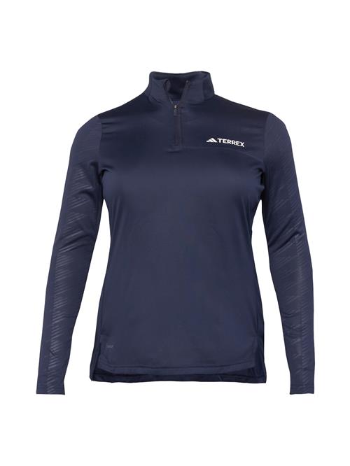 ADIDAS TERREX Funktionsbluse  navy / mørkegrå / hvid