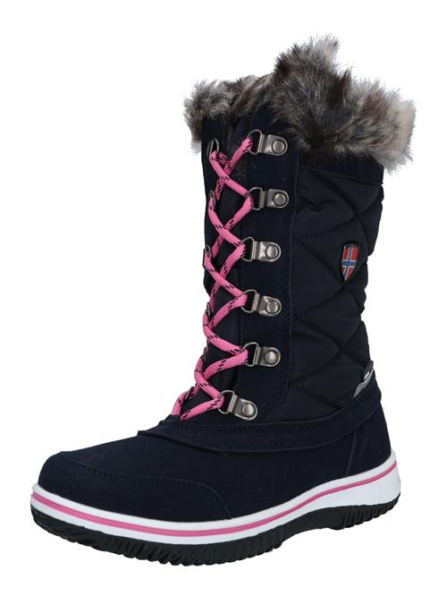 Se TROLLKIDS Boots 'Holmenkollen'  blå / navy / magenta / hvid ved About You