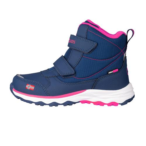 TROLLKIDS Snowboots 'HAFJELL '  mørkeblå / pink / rød