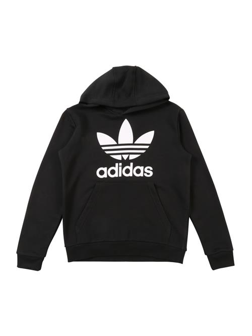 Se ADIDAS ORIGINALS Sweatshirt 'Trefoil'  sort / hvid ved About You