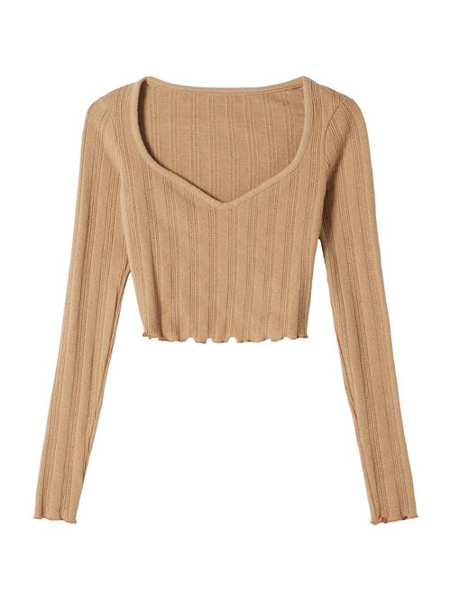 Bershka Pullover  lysebrun