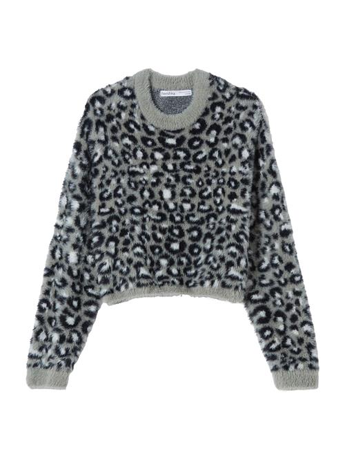 Bershka Pullover  grå / sort / hvid