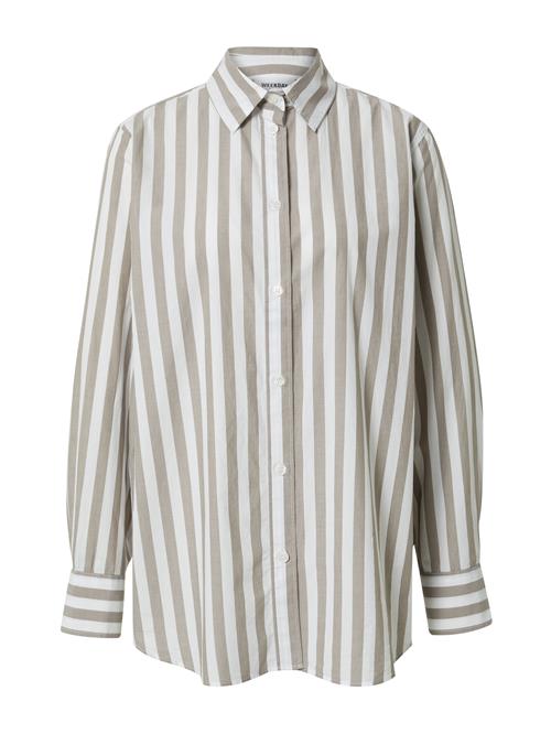 WEEKDAY Bluse  lysebrun / offwhite