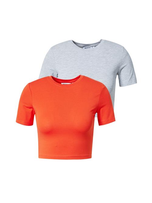 WEEKDAY Shirts  grå-meleret / neonorange