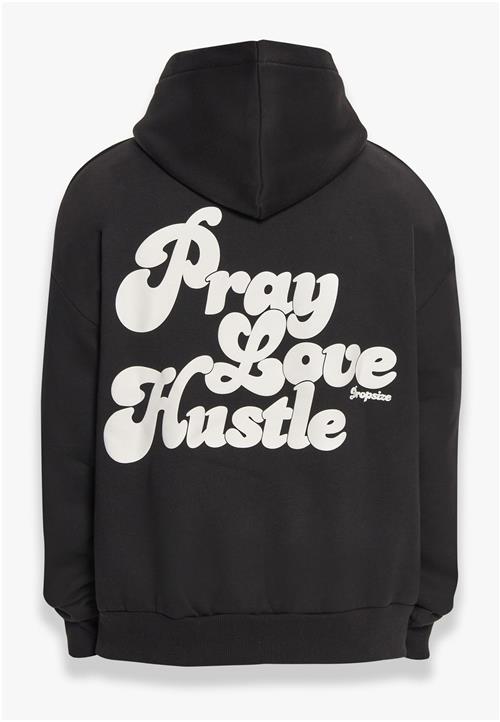 Dropsize Sweatshirt 'Pray Love Hustle'  sort / hvid