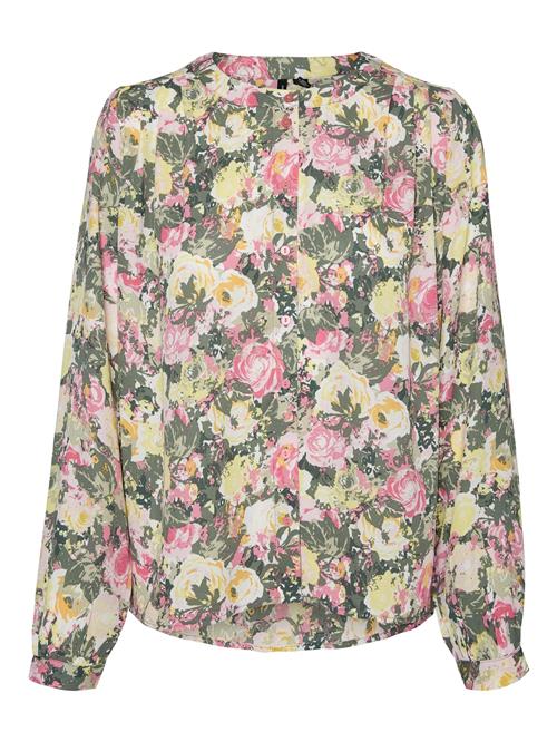 VERO MODA Bluse  khaki / pink / rosé / hvid