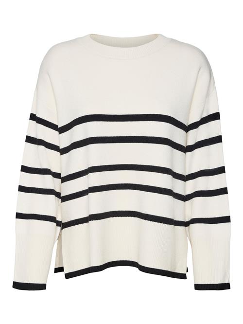 VERO MODA Pullover 'VMSaba'  beige / sort