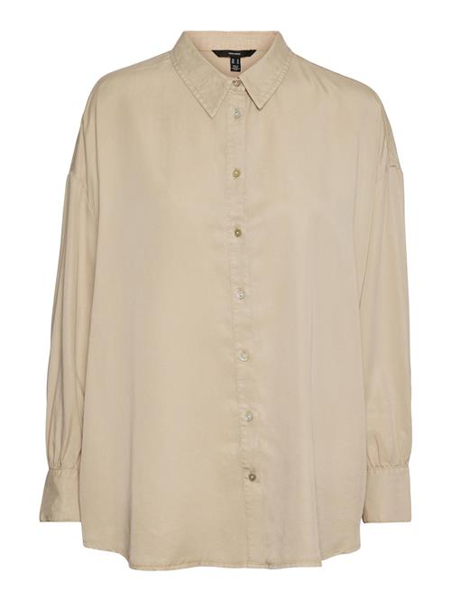 Se VERO MODA Bluse 'SAIOLI'  mørkebeige ved About You