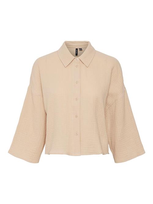 Se VERO MODA Bluse 'NATALI'  mørkebeige ved About You