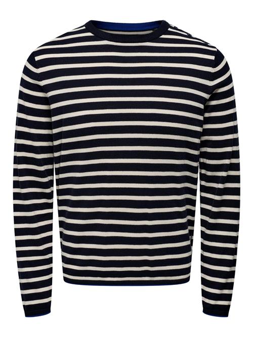 Se Only & Sons Pullover 'KALBY'  navy / hvid ved About You