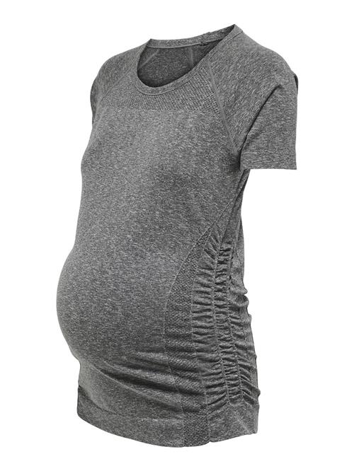 Only Maternity Funktionsbluse  grå / grå-meleret