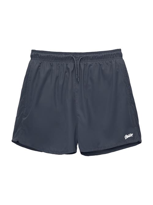 Pull&Bear Badeshorts  grå / petroleum / hvid