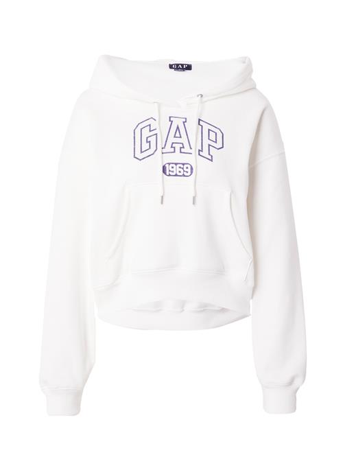 GAP Sweatshirt  mørkelilla / hvid