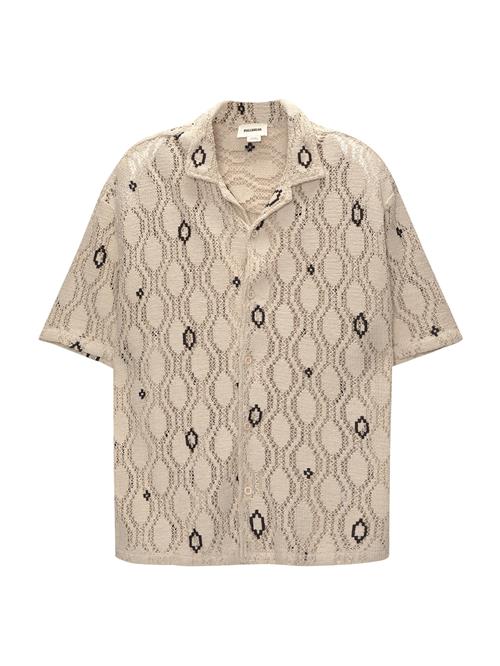 Pull&Bear Skjorte  camel / sort