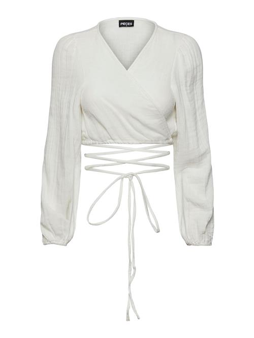 Se PIECES Bluse 'Stina'  offwhite ved About You