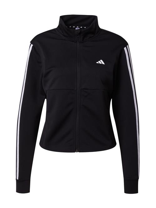 ADIDAS PERFORMANCE Sportssweatjakke 'Train Essentials 3-Stripes'  sort / hvid