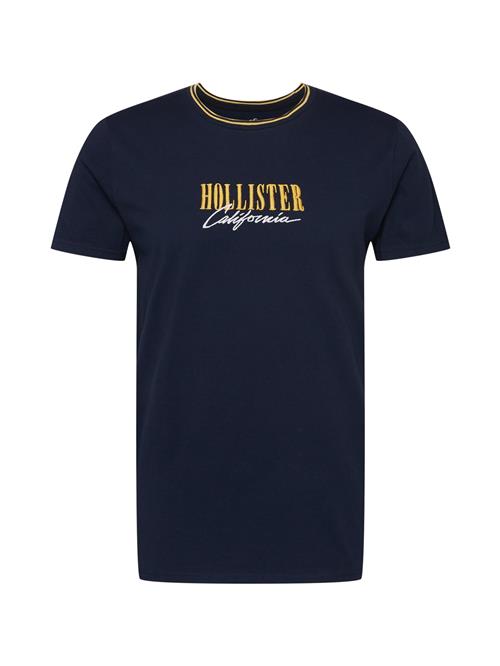 HOLLISTER Bluser & t-shirts 'VARSITY MAR'  natblå / gylden gul / hvid