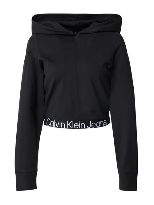 Se Calvin Klein Jeans Sweatshirt 'Milano'  sort / hvid ved About You