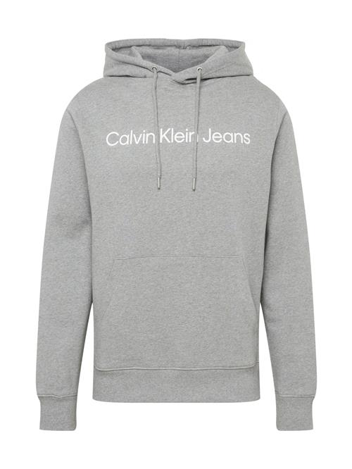 Calvin Klein Jeans Sweatshirt  grå / hvid