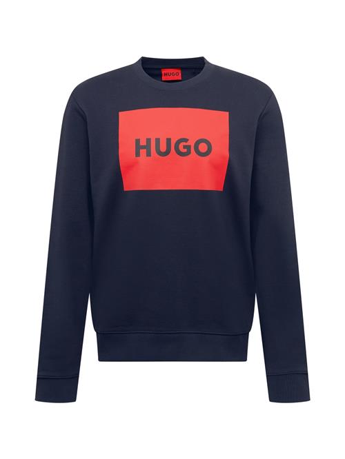 Se HUGO Sweatshirt 'Duragol222'  marin / rød ved About You