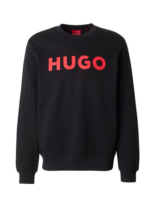 HUGO Sweatshirt 'Dem'  rød / sort