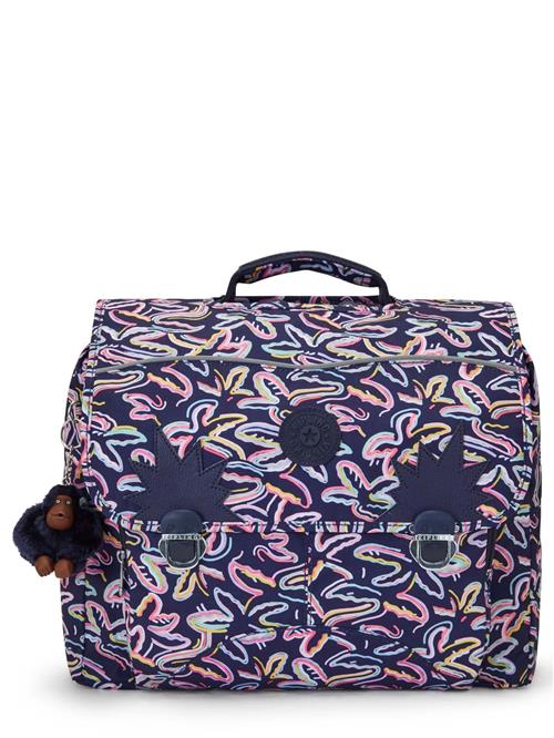 KIPLING Rygsæk 'Iniko'  navy / lyseblå / lysegrøn / lys pink