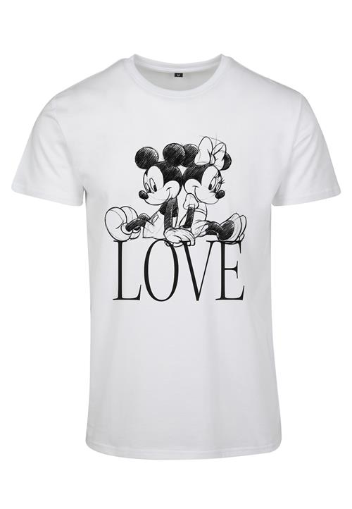 Se Merchcode Shirts 'Minnie Loves Mickey'  sort / hvid ved About You