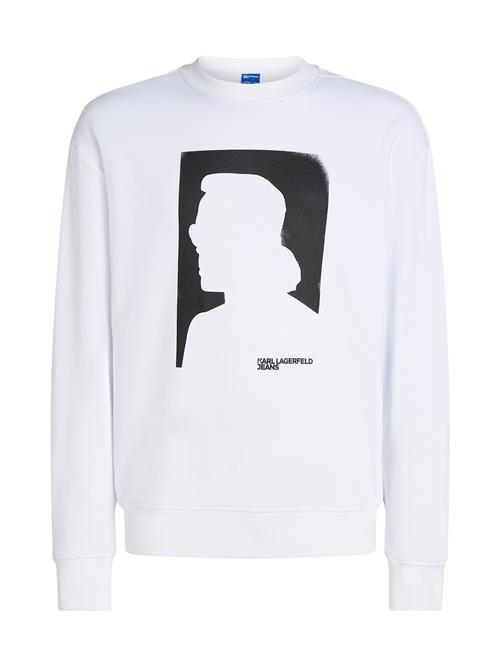 KARL LAGERFELD JEANS Sweatshirt  royalblå / sort / hvid