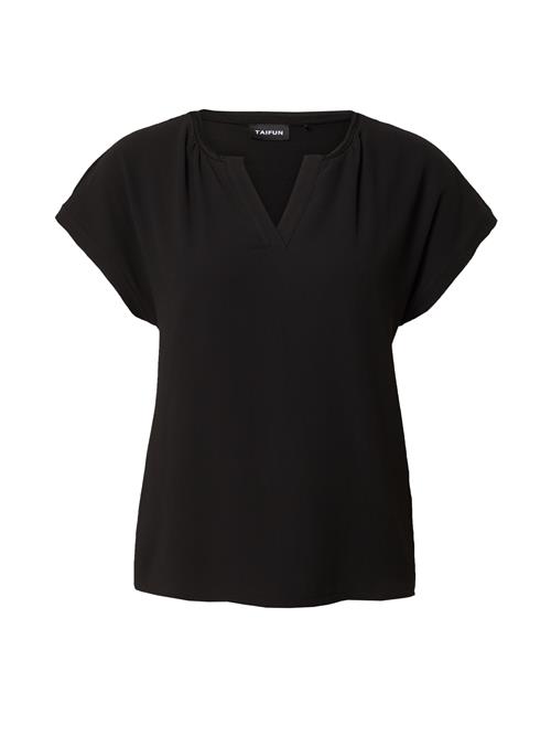TAIFUN Bluse  sort