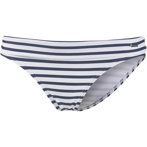 Se VENICE BEACH Bikinitrusse 'Summer'  navy / hvid ved About You