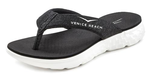 Se VENICE BEACH Klipklappere  sort-meleret / offwhite ved About You