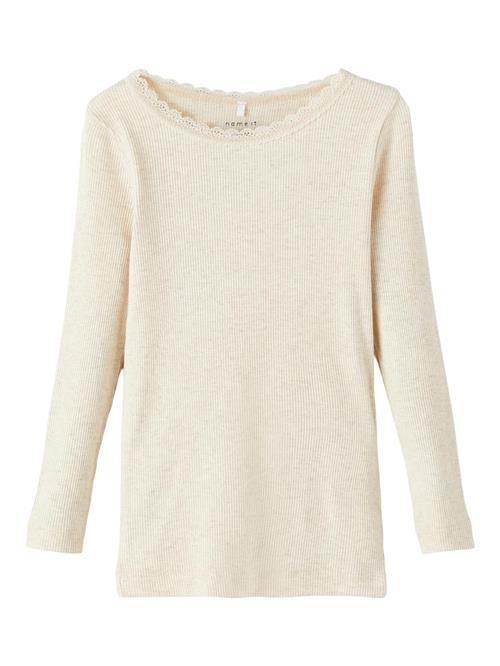 NAME IT Bluser & t-shirts 'Kab'  beige / sort / hvid