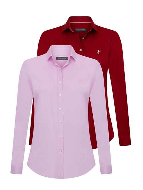 Jacey Quinn Bluse  lys pink / blodrød / hvid