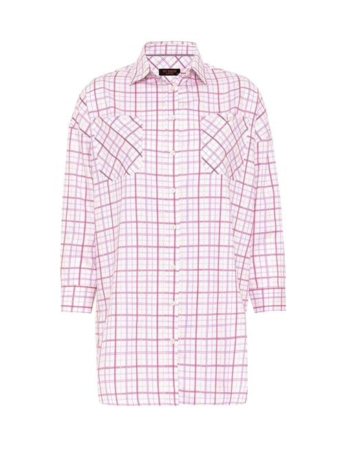 By Diess Collection Bluse  pink / hvid