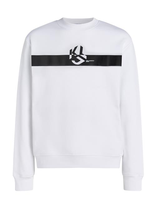 Se KARL LAGERFELD JEANS Sweatshirt  sort / hvid ved About You