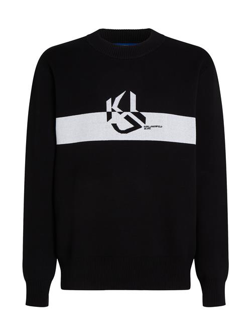 Se KARL LAGERFELD JEANS Sweatshirt  sort / hvid ved About You