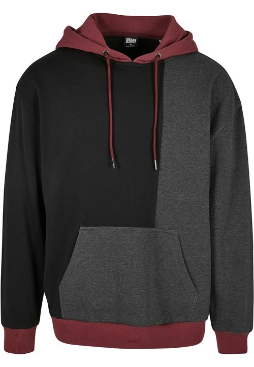 Urban Classics Sweatshirt  mørkegrå / vinrød / sort