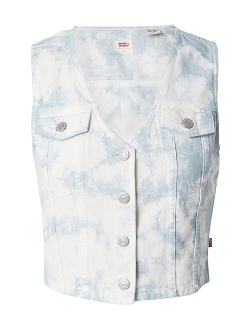 LEVI'S ® Overdel 'Bella Denim Corset'  blue denim / rød / white denim