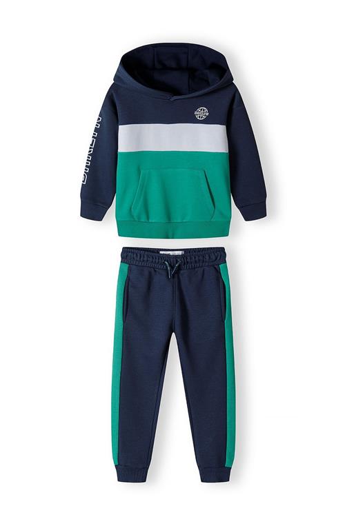 MINOTI Joggingdragt  navy / grøn / hvid